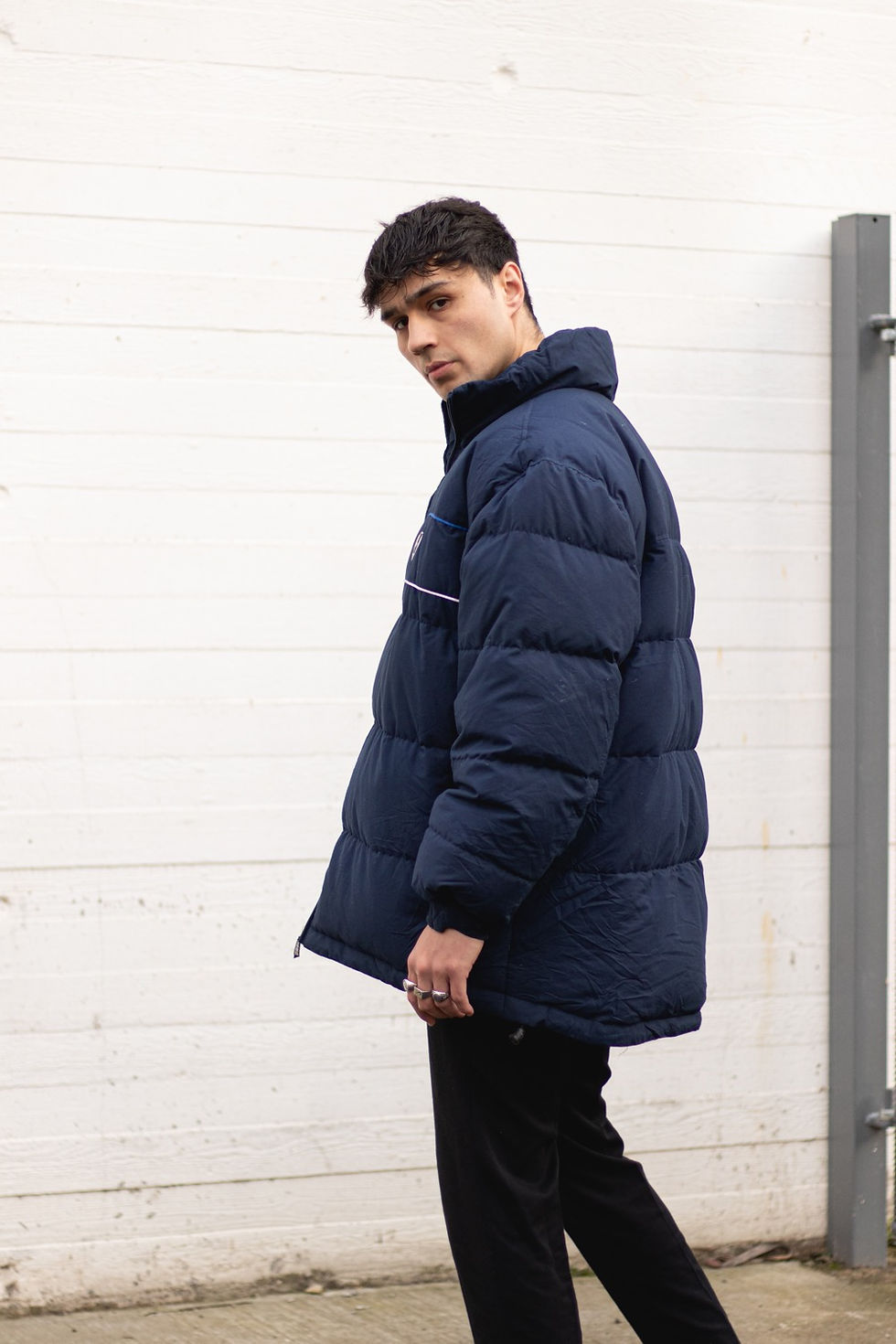 Miniatura: Nike Navy Blue Puffer Coat