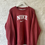 縮圖：90s Nike Spell Out Logo & Swoosh Red Crewneck Sweatshirt