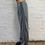 Thumbnail: 90s Adidas Embroidered Logo Grey & Black 3 Stripes Joggers Track Pants