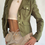 ภาพขนาดย่อ: 00s 7th Avenue Design Studio Khaki Green Cropped Military Blazer Jacket