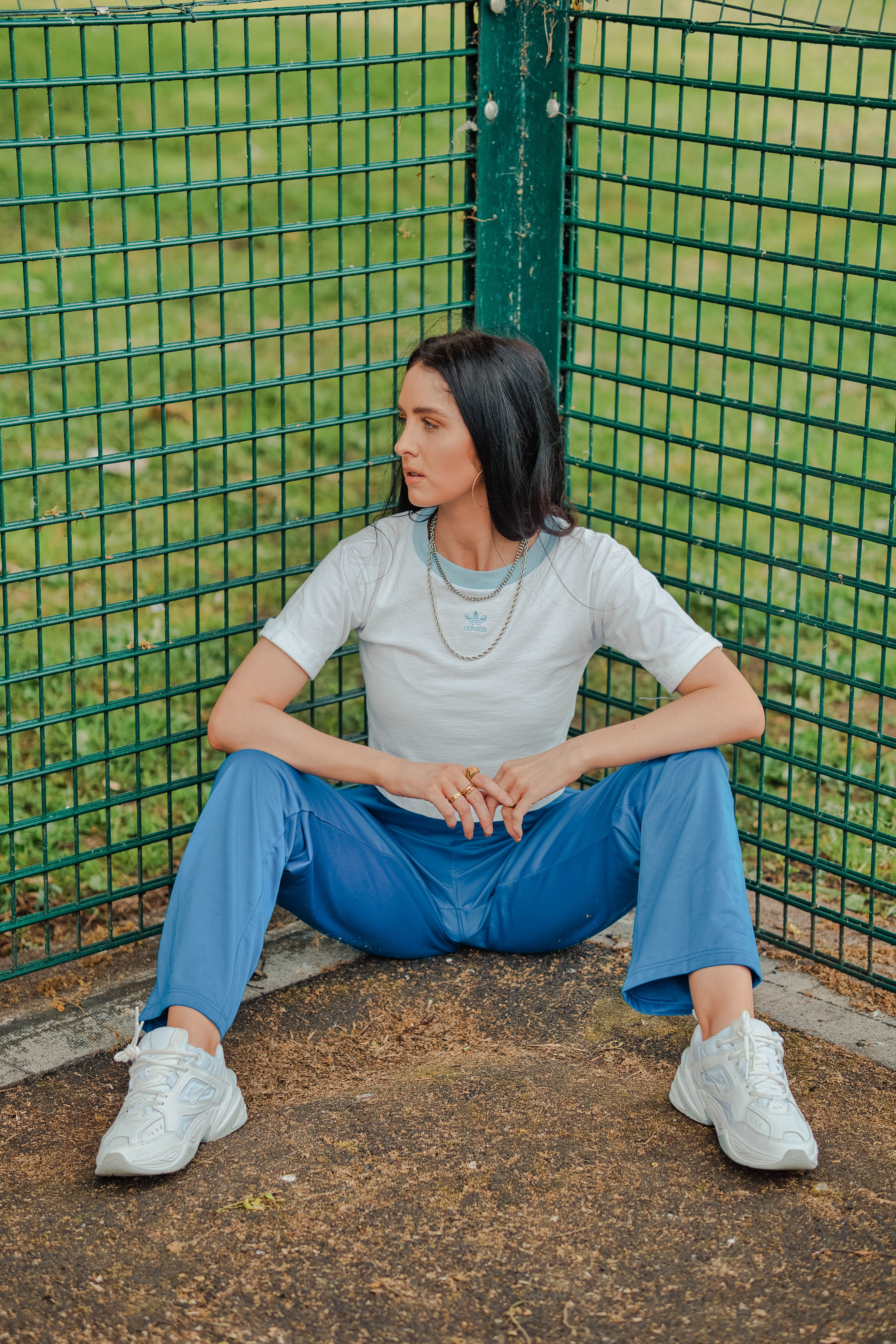 Asics Blue Straight Leg Joggers