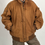 Miniatura: Vintage Cayenne 90s Brown Tan Suede Leather Bomber Jacket