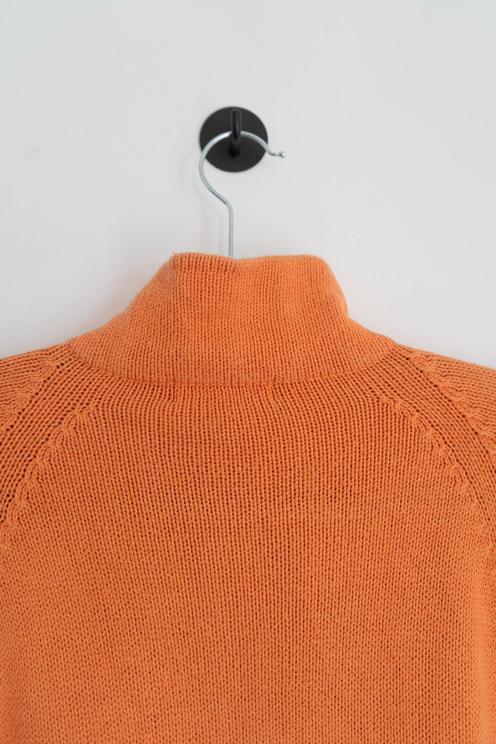 Miniatura: Burberry Quarter Zip Funnel Neck Orange Knit Jumper