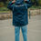 Miniatura: Nike Navy Blue APEX Rain Jacket with Hood