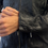 Thumbnail: 00s Mossimo Black Genuine Leather Biker Jacket with Zip Closure & Collar