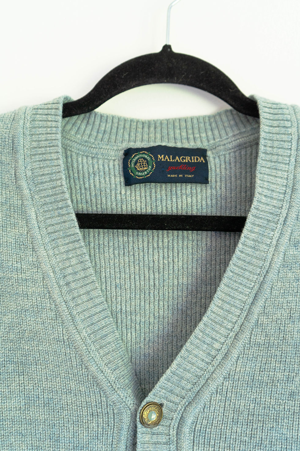 ภาพขนาดย่อ: y2k Malagrida Italian Teal V Neck Sweater Vest Waistcoat