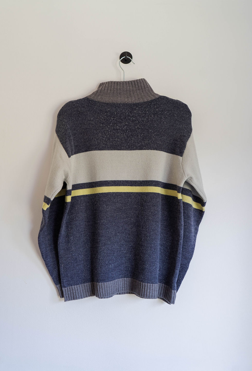 縮圖：Kappa Blue Stripe Quarter Zip High Neck Jumper