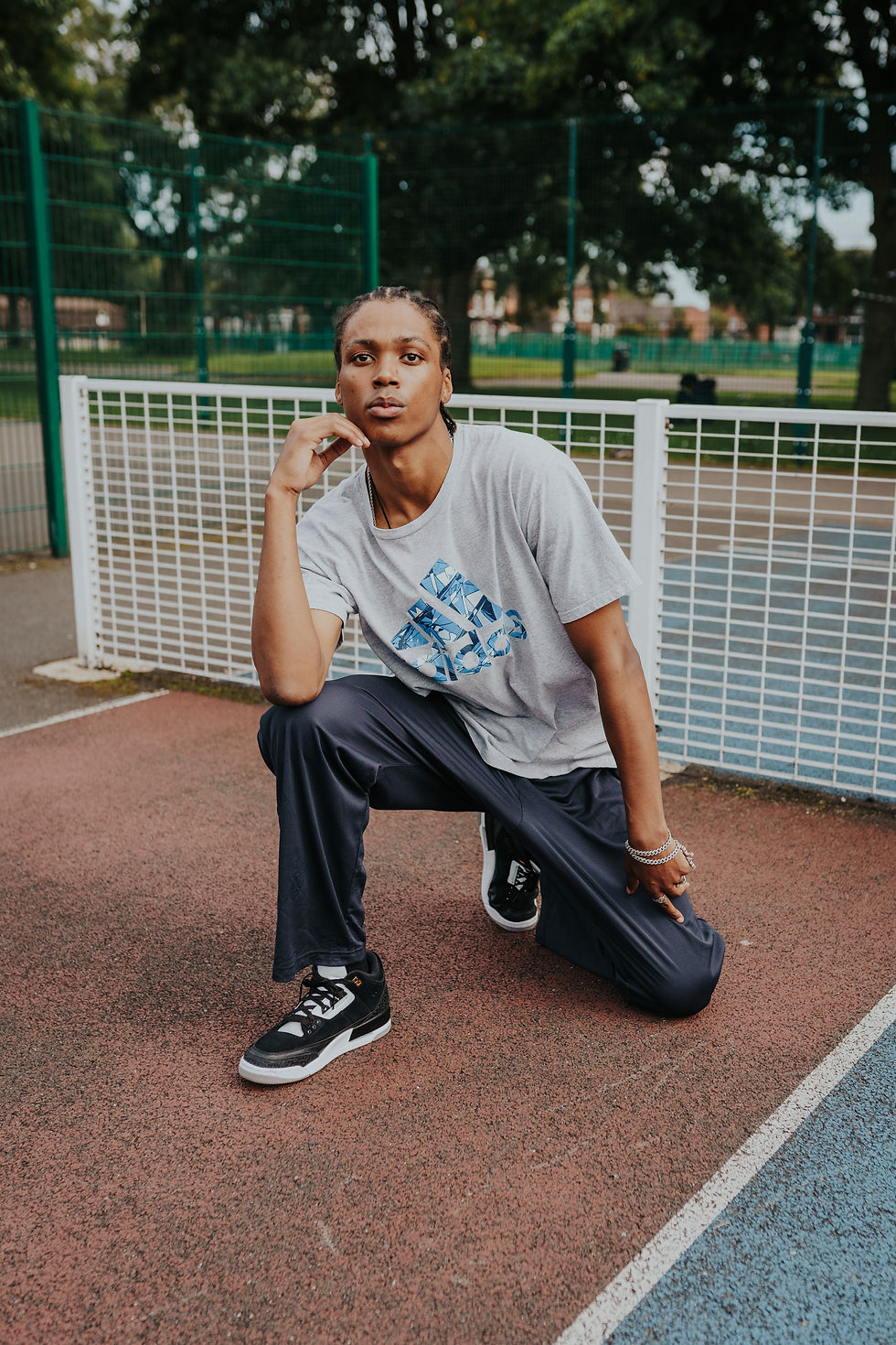 Thumbnail: Champion Navy Blue Joggers Track Pants