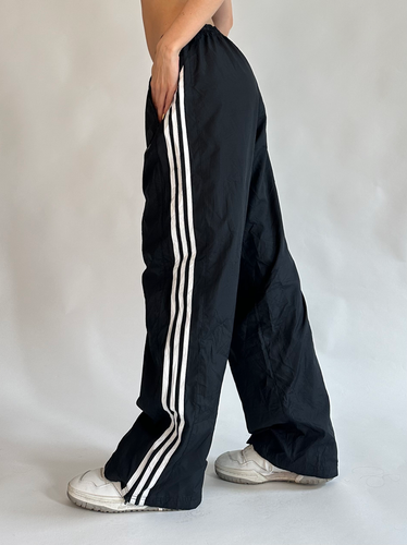 adidas pants white with black stripes
