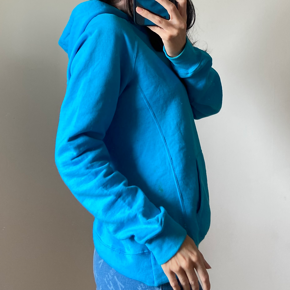 Thumbnail: Unisex Champion Bright Blue Drawstring Hoodie
