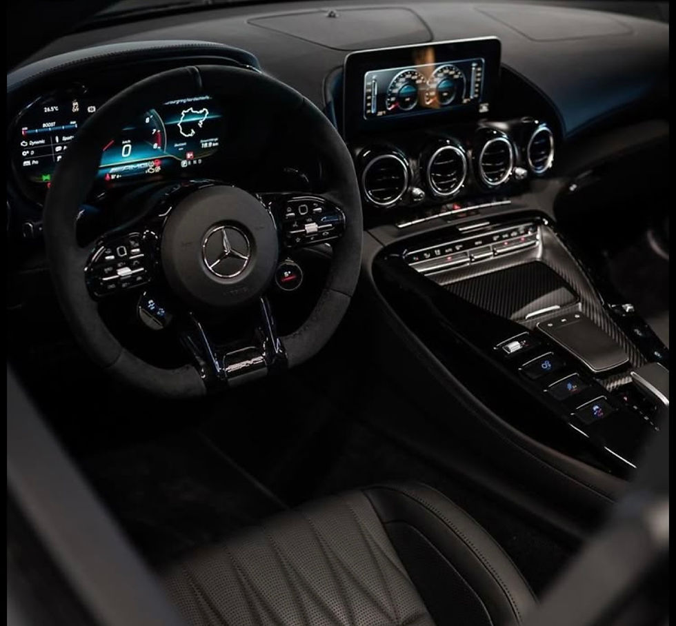 after deep interior cleaning a Mercedes