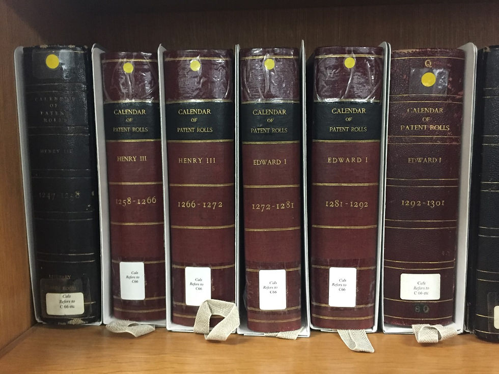 alendar of Patent Rolls (Catalogue reference: TNA, C 66) located in the Map Room