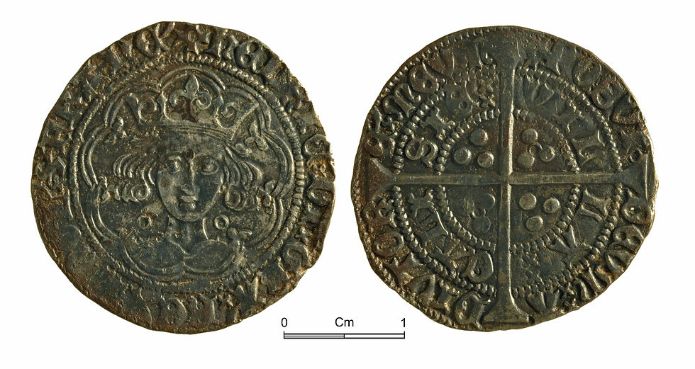 A one groat coin of Henry VI, minted in Calais.