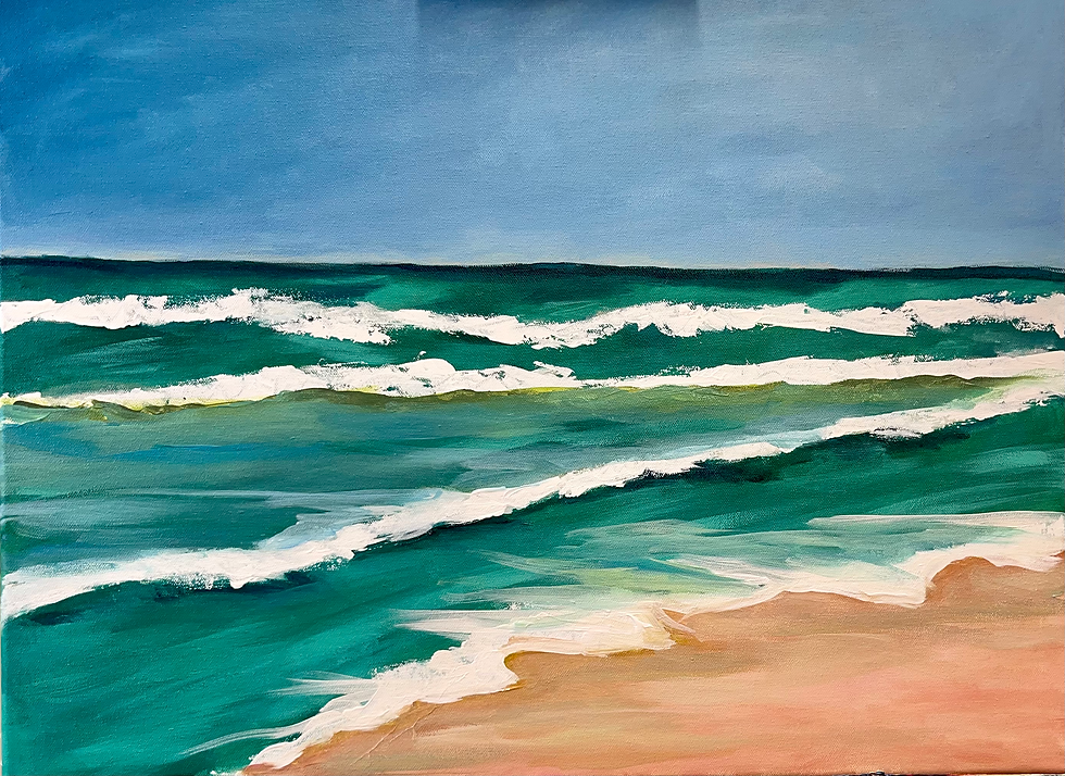 beach landscape painting