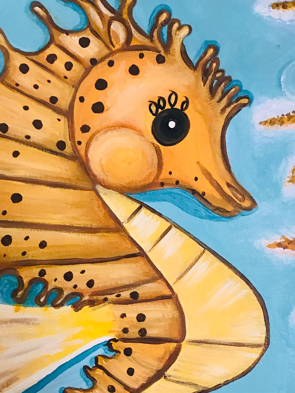 Baby Seahorse with Starfish