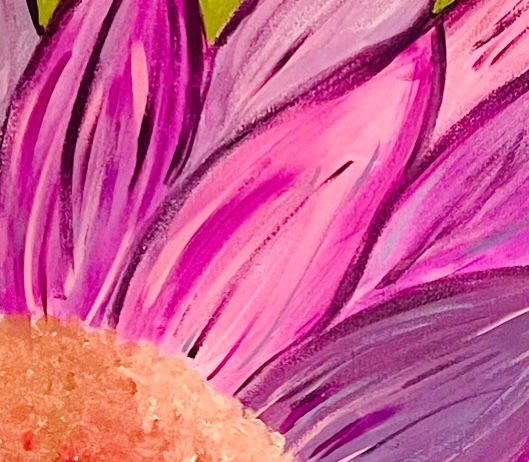 Thumbnail: Pink Sunflower on Canvas
