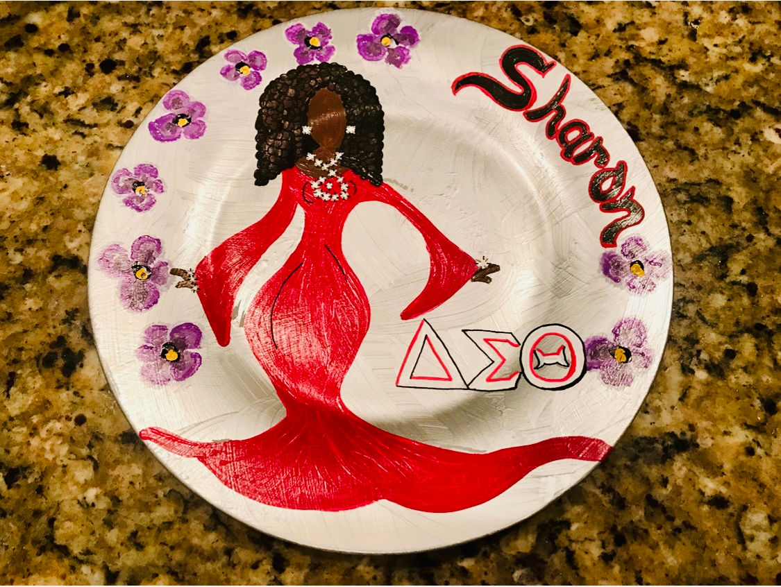 DELTA DIVA 2 Sorority Plate Personalized 