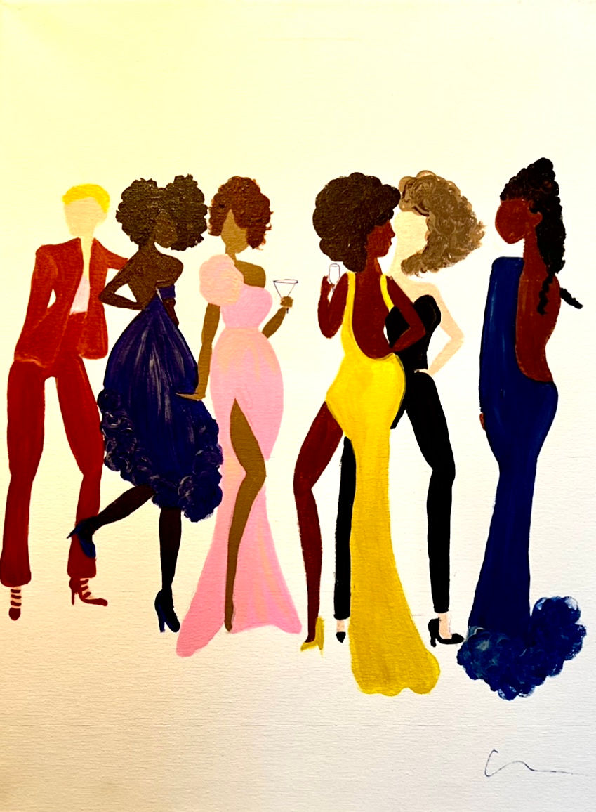 Ladies Night Out on Canvas