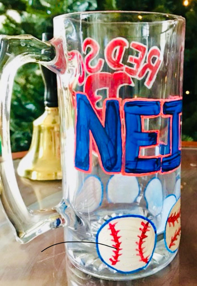Thumbnail: Boston Red Sox Stein Personalized 