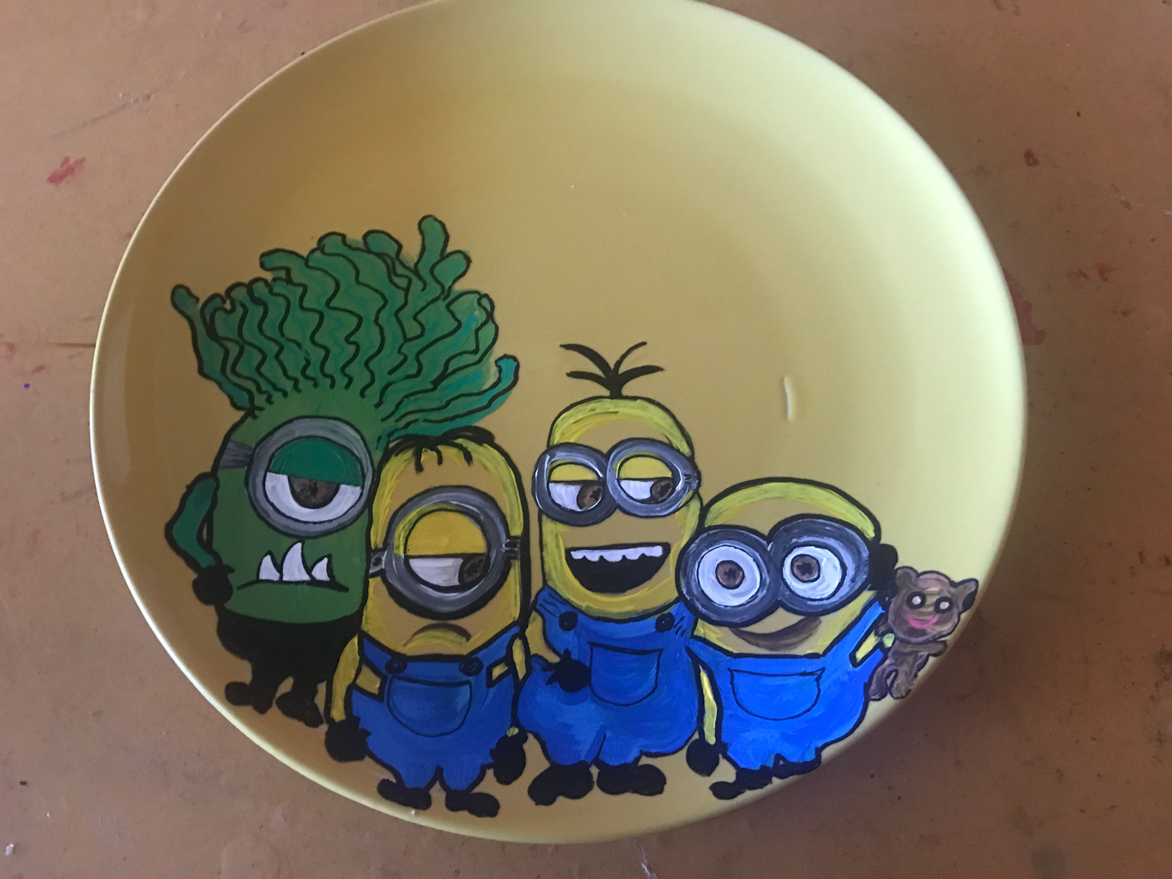 Minions Character Plate Personalized 