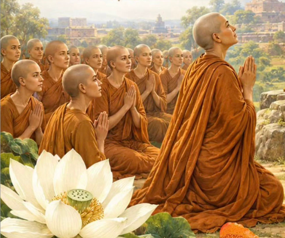 AI image credit to Ayye Sakya Dhammadinna