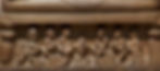 High-resolution closeup of the base pedestal of the original Sarnath Dhammacakka image. Source.