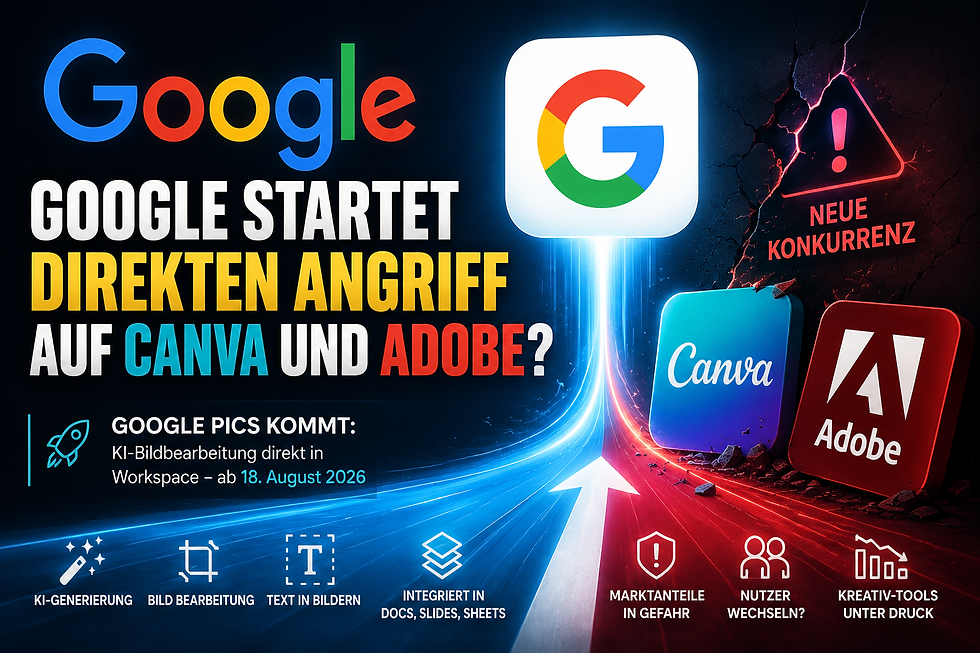 Google greift Canva und Adobe direkt an