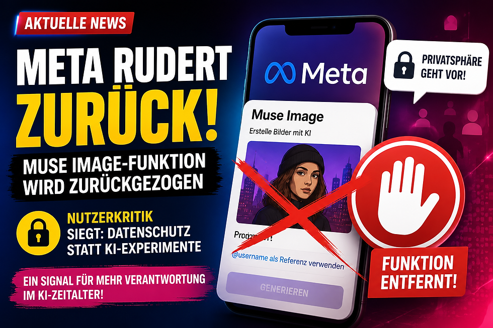 Meta rudert bei „Muse Image“ nach Nutzerkritik zurück