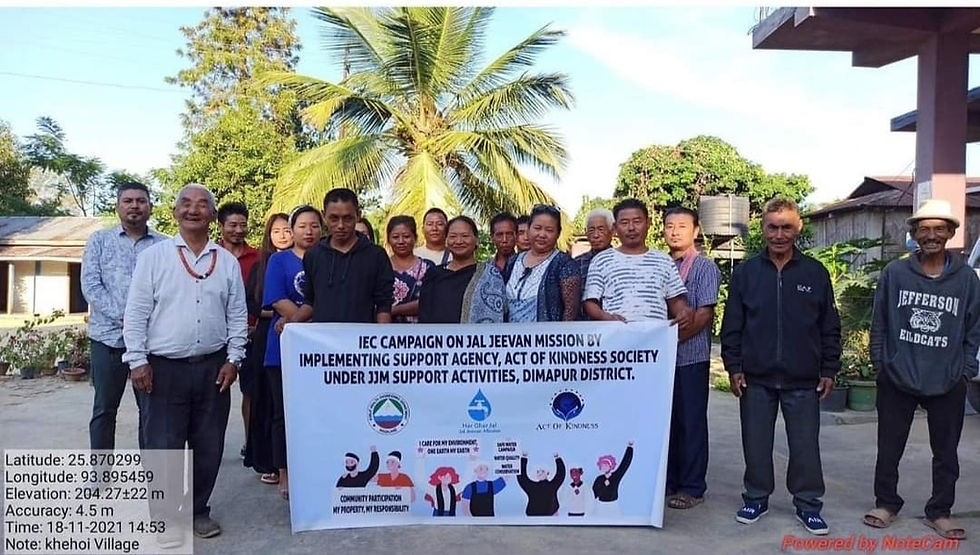 Jal Jeevan Mission as Implementing Support Agency Dimapur