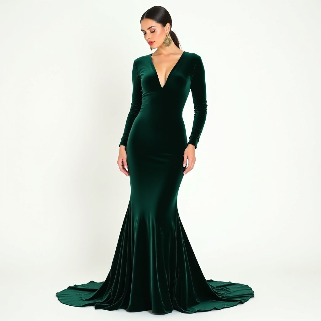 Velvet Evening Gown