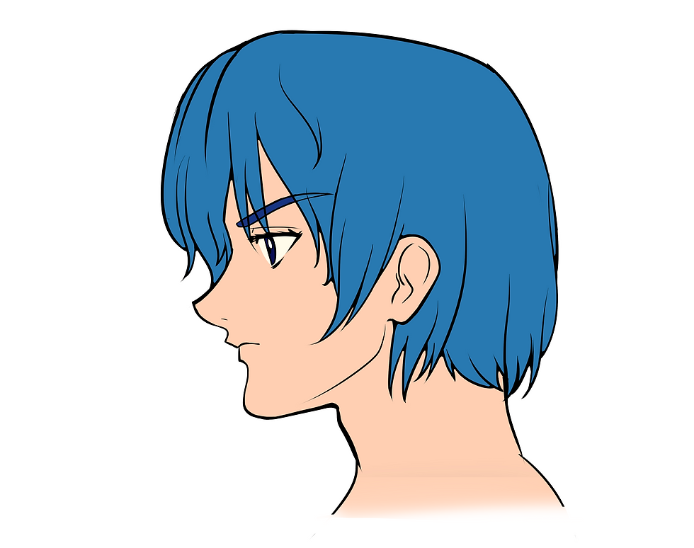 How to draw anime face from the side Samar Art