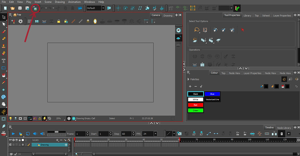 Add background to Toon Boom harmony and move the camera