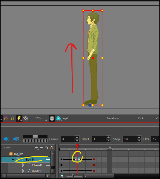 Animate a Walking Anime Character