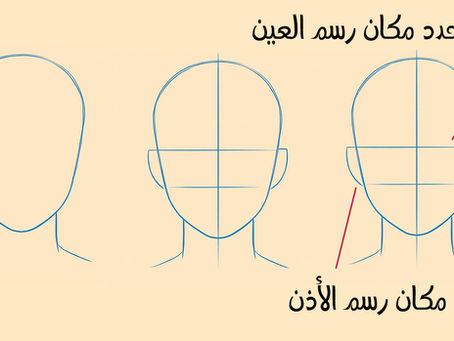 تعلم كيفية رسم وجه الإنمي بالخطوات | درس رسم الوجه