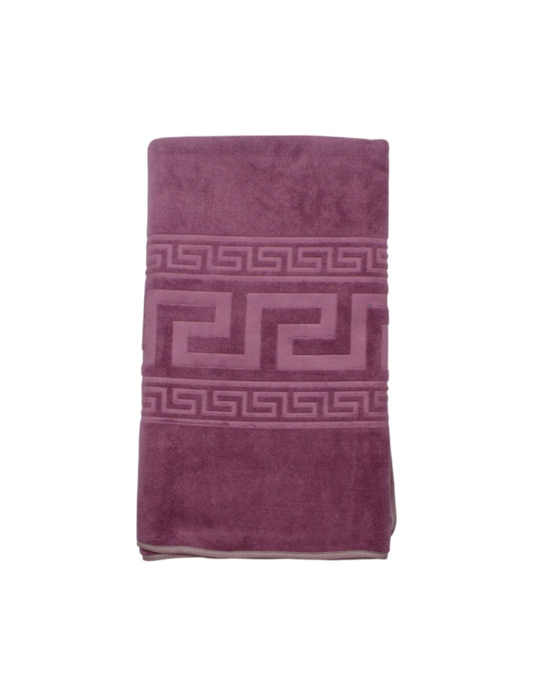 Bath Towel MEANDER Mauve 100x180