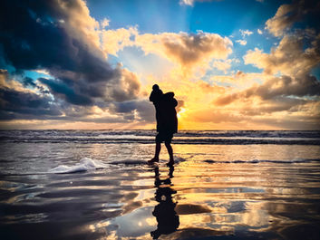 Landscape photography: sunset playtime despite the cold - Florida's Gulf Coast