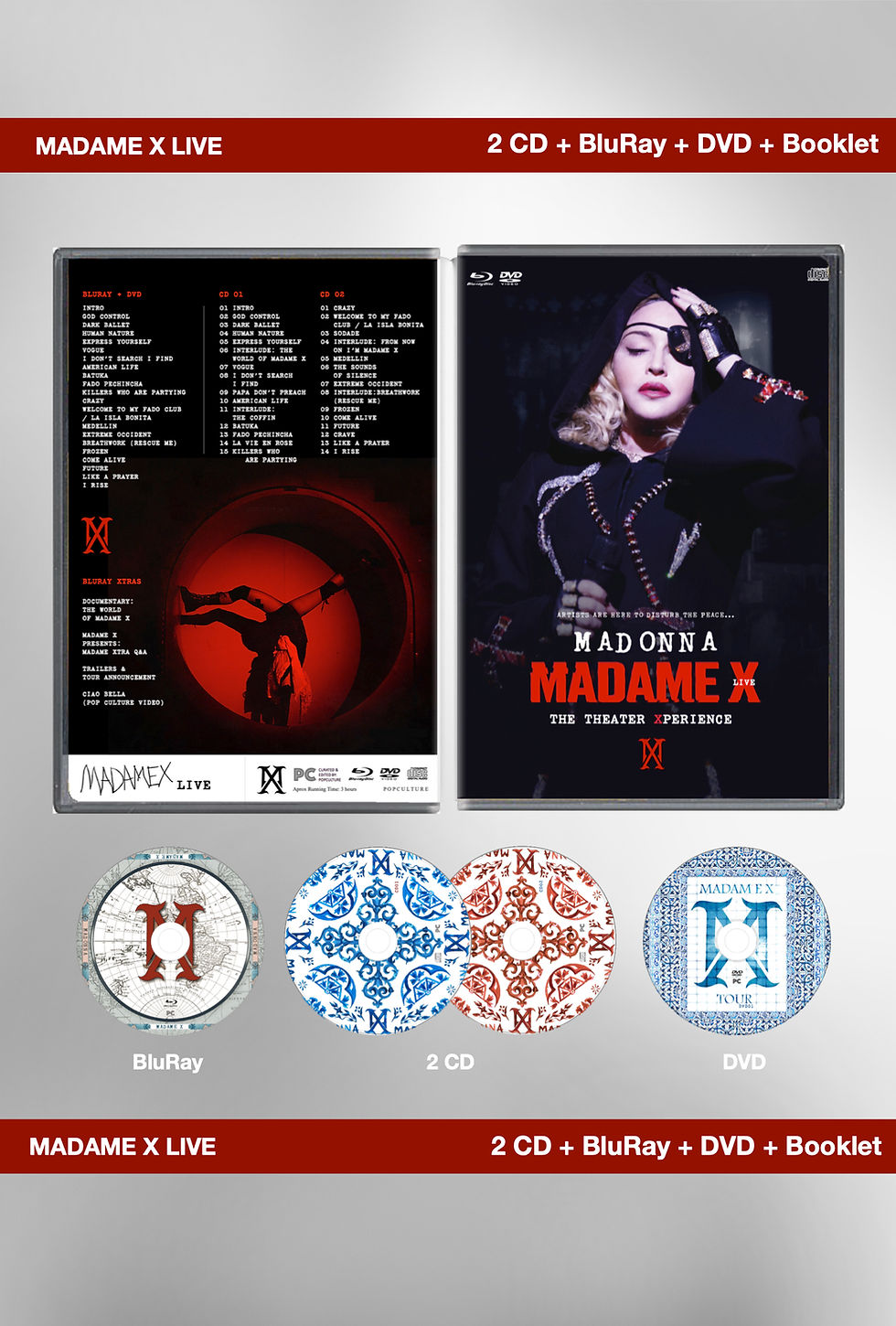 Thumbnail: Madame X Live (BluRay + 2CD + DVD + Booklet)