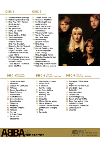 The ABBA Rarities (5CD + Booklet) | thepopculturestore