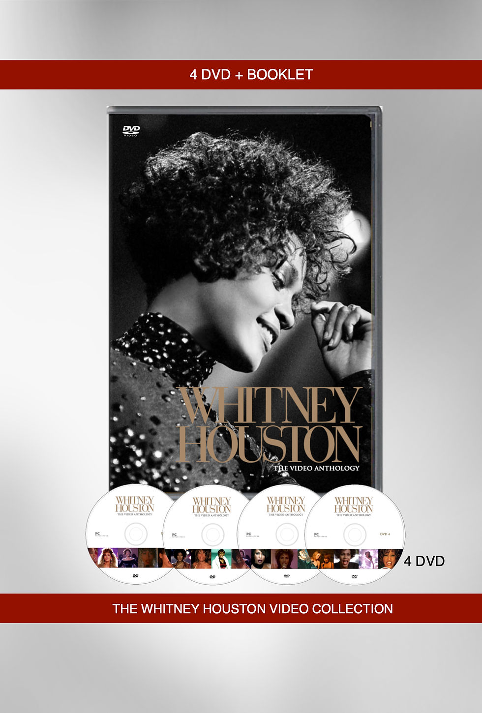 Thumbnail: The Whitney Houston Video Collection (4 DVD+ Booklet)