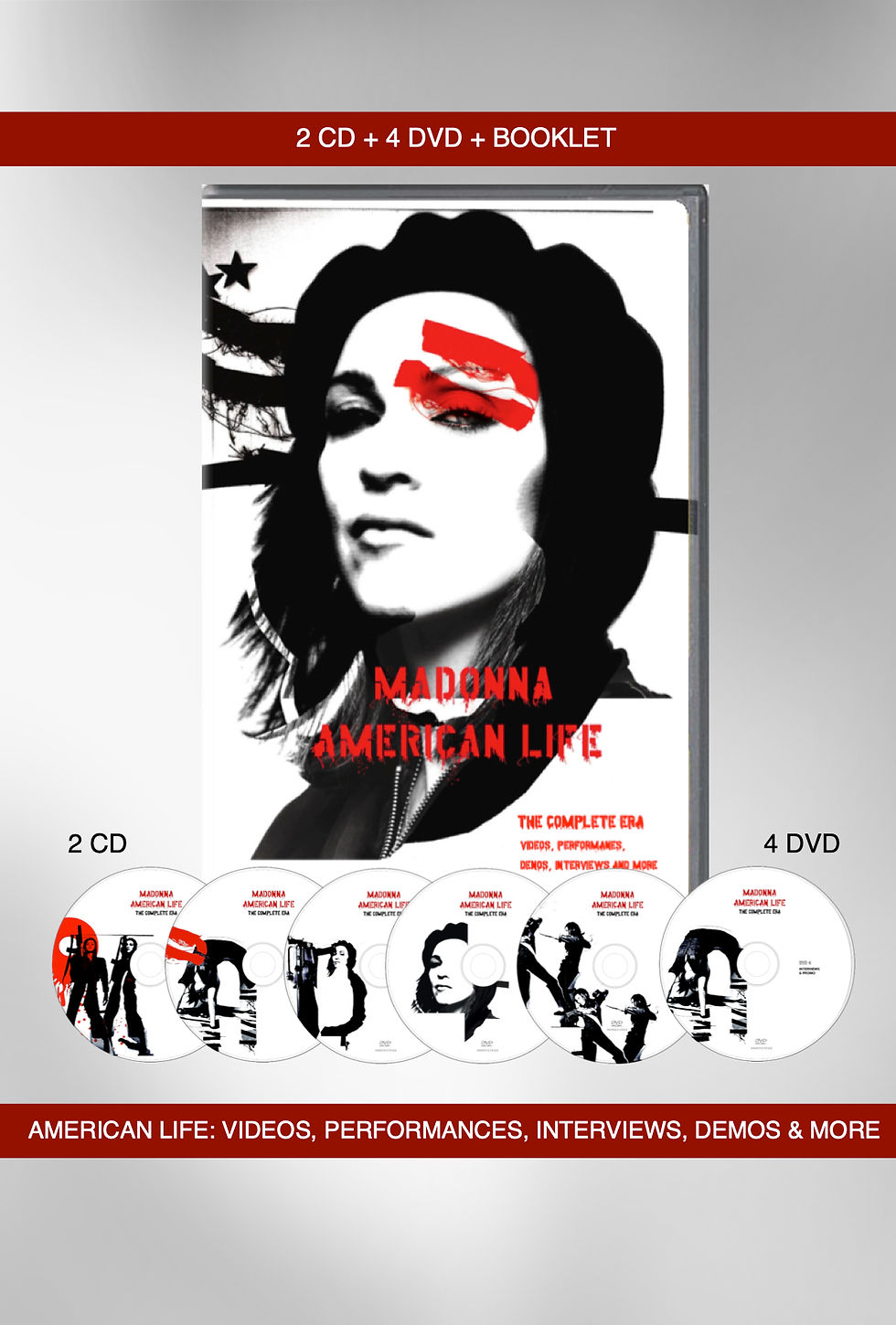 Thumbnail: American Life: The Videos, Performances, Demos & More (4DVD + 2CD + Booklet)