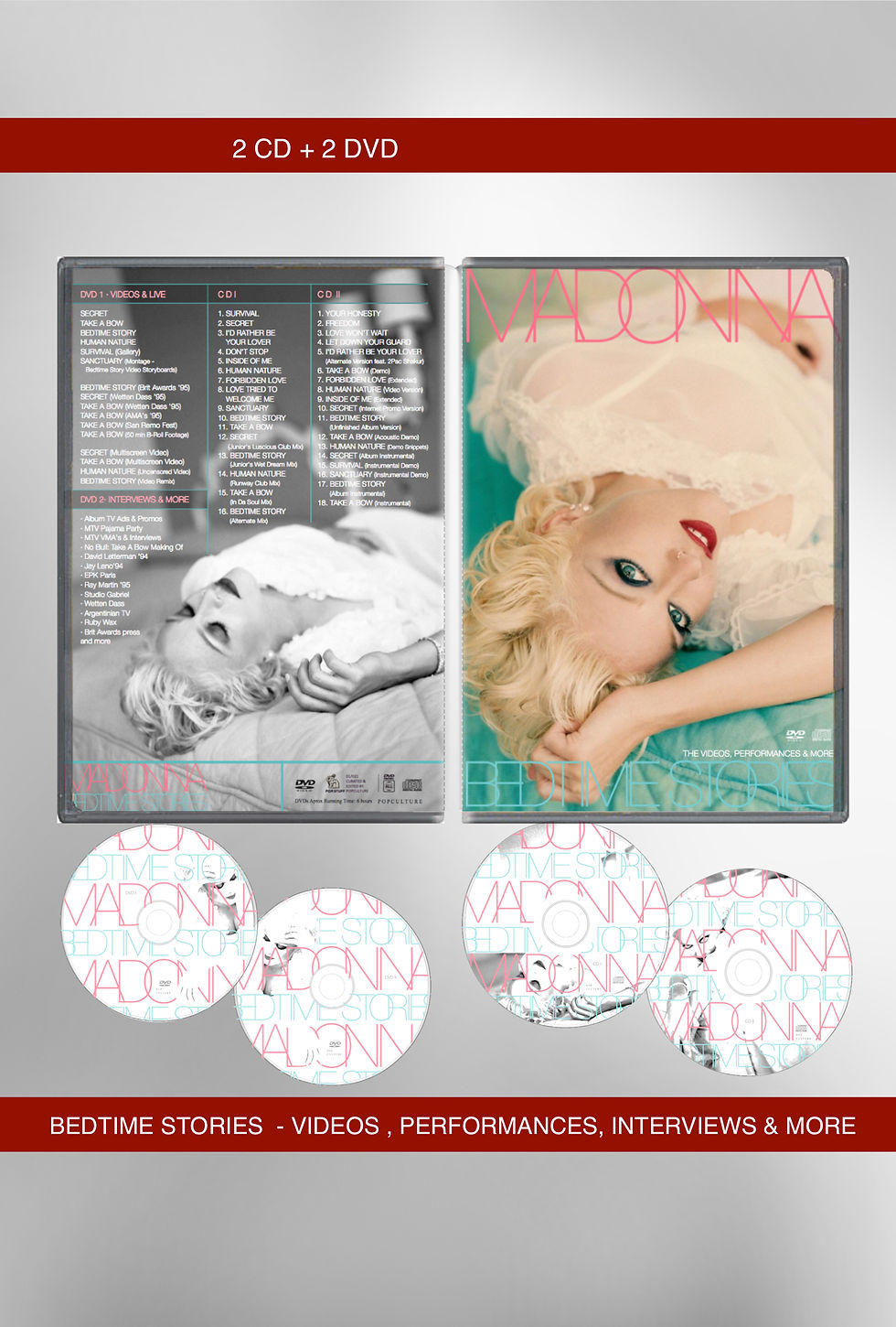 Thumbnail: Bedtime Stories: The Videos & Performances (2DVD + 2CD + Booklet)