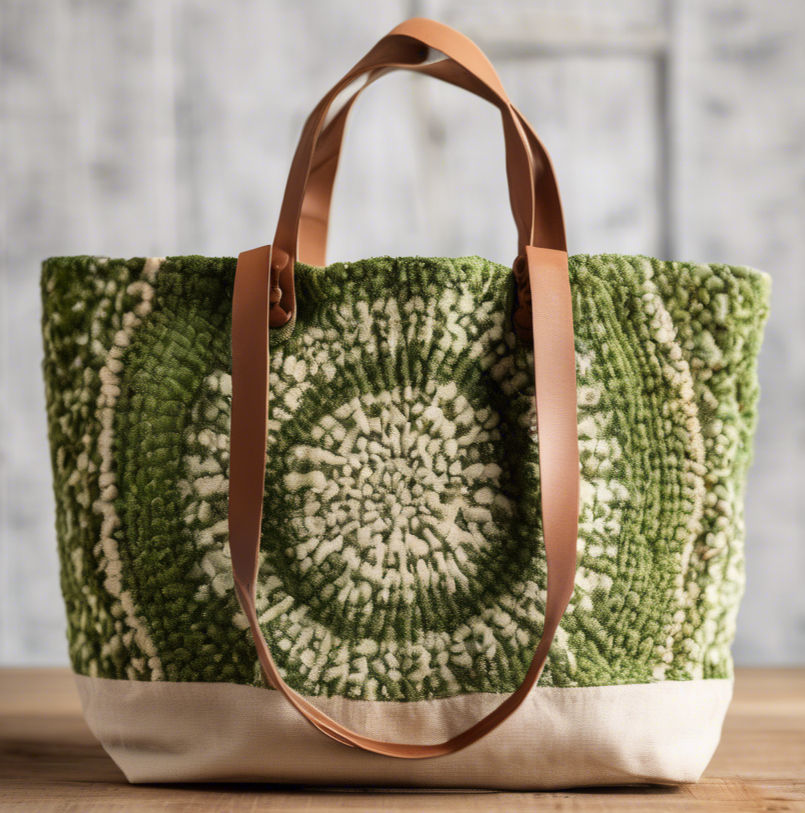 An upcycled tote bag