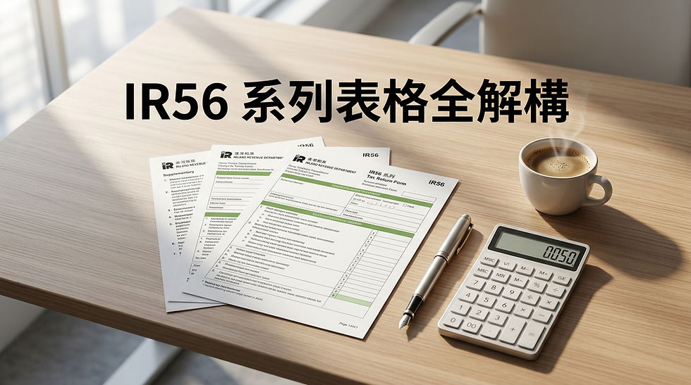 IR56, IR56M, IR56B, 僱主報稅,薪俸稅,香港稅務局,外判申報,顧問酬金申報,BIR56A, IR6036B