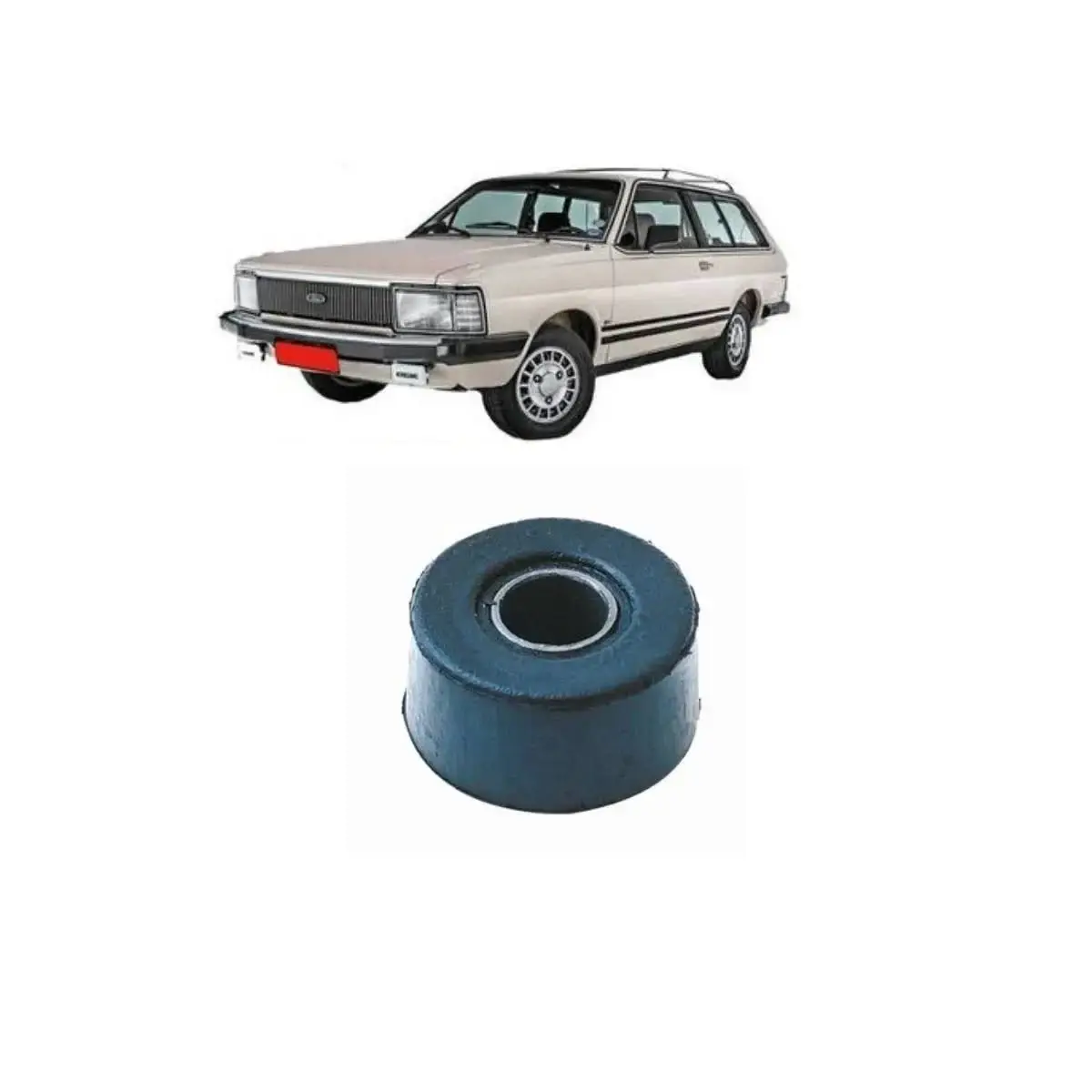 BUCHA DO BRAÇO TENSOR DA SUSPENSÃO DIANTEIRA PARA CORCEL, BELINA, DEL REY, PAMPA