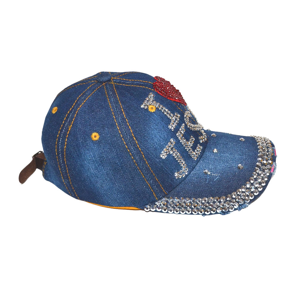Thumbnail: Popfizzy Jesus Hat for Women, Bling Rhinestone I Love Jesus Hat, Jesus Christ...