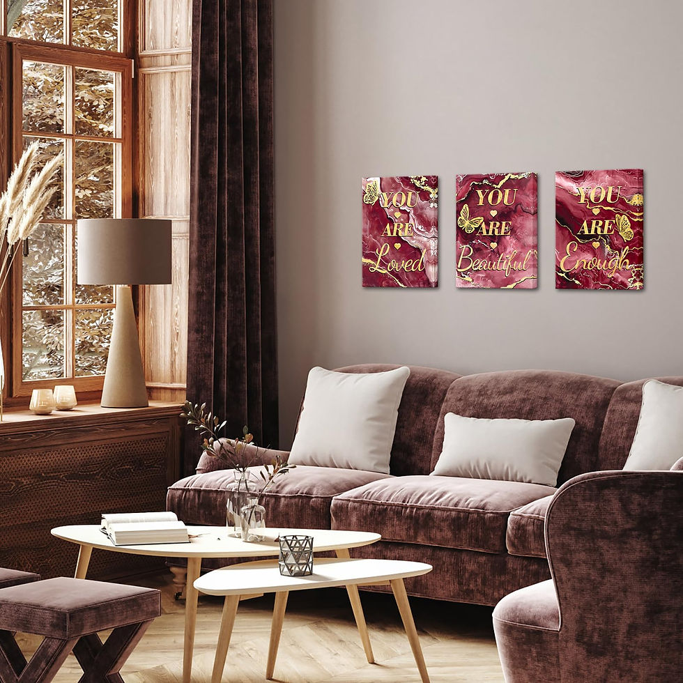 Thumbnail: LevvArts Inspirational Wall Art You Are Loved You Are Beautiful You Are Enoug...
