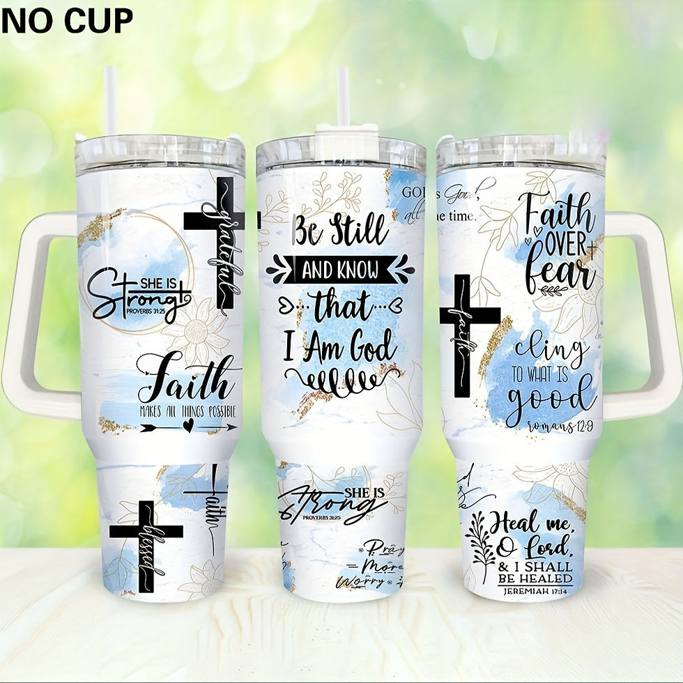 Thumbnail: Set of 2 Faith Affirmations UV DTF Transfer Sheets, PVC Decorative Paper for 40O