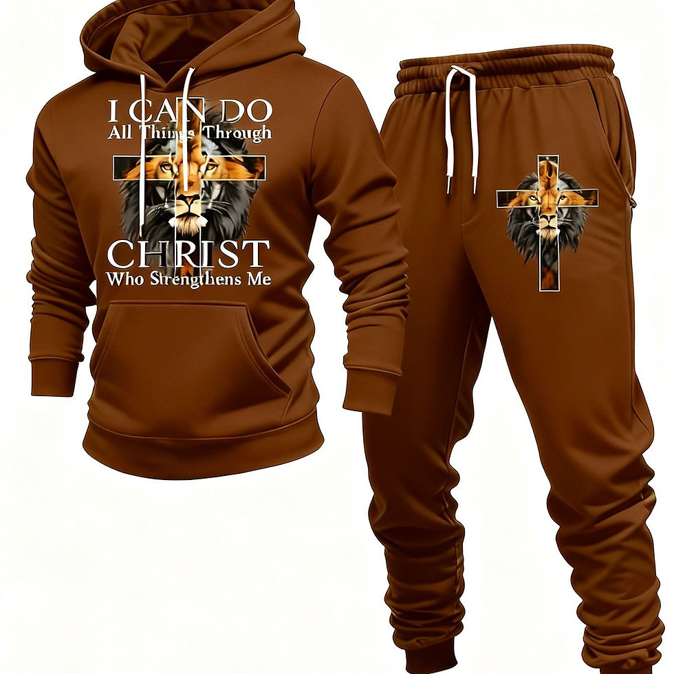 Thumbnail: This 2pcs Men's Autumn/winter Hooded Drawstring Long-sleeved Shirt and Trousers 