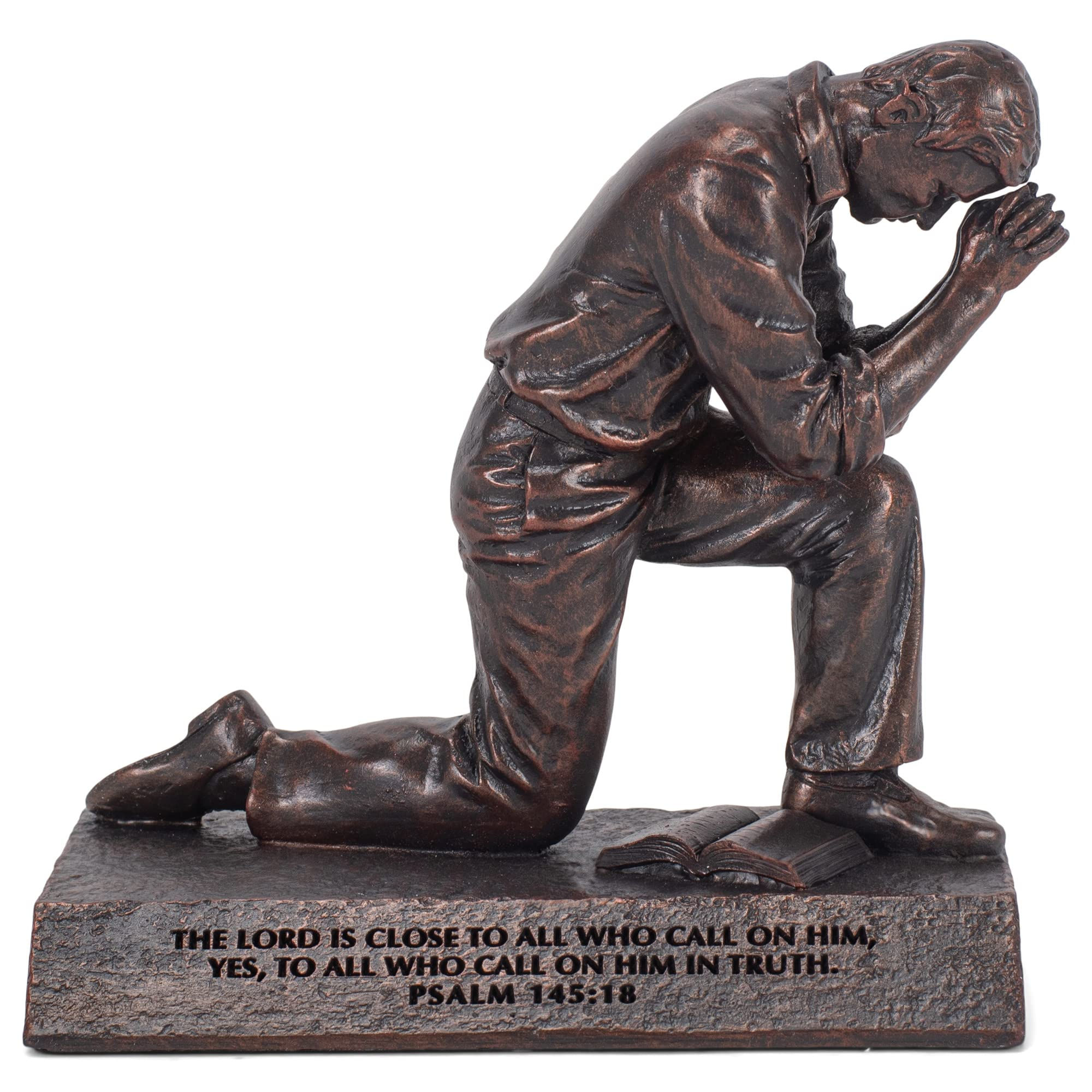 Lighthouse Christian Products Praying Man Seeking God Bronzelike Finish 4.5 x...