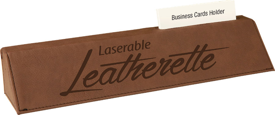 Thumbnail: Personalized Leatherette Desk Plaque